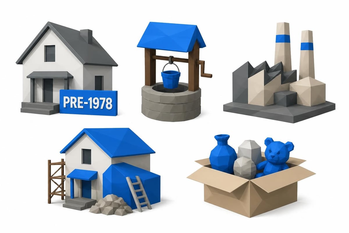 Residential heavy metal testing triggers