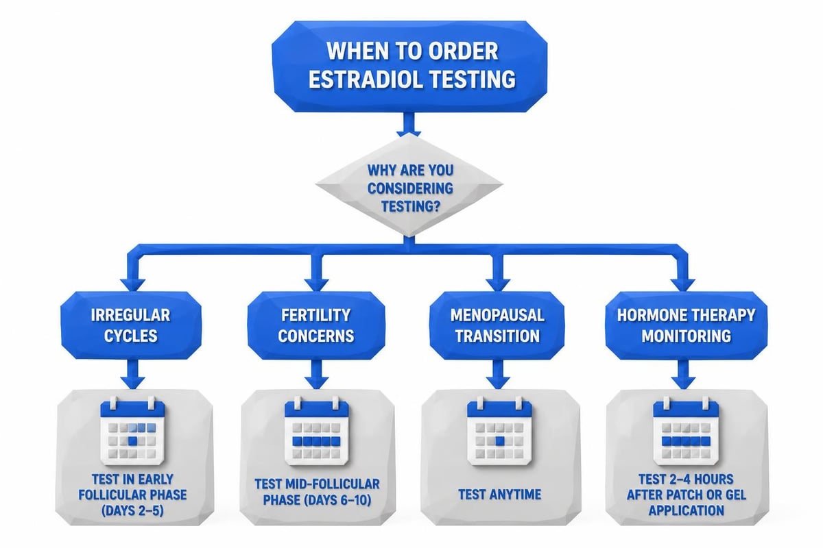 Estradiol testing decision guide