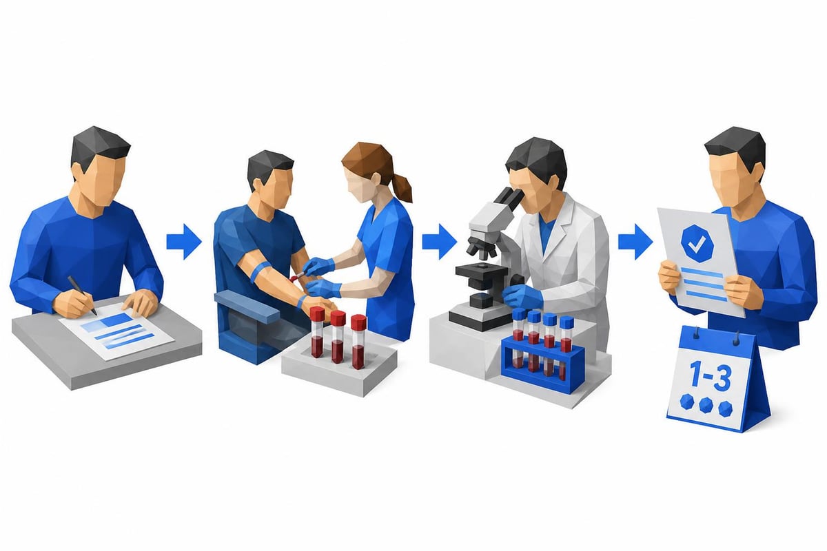 PSA test process