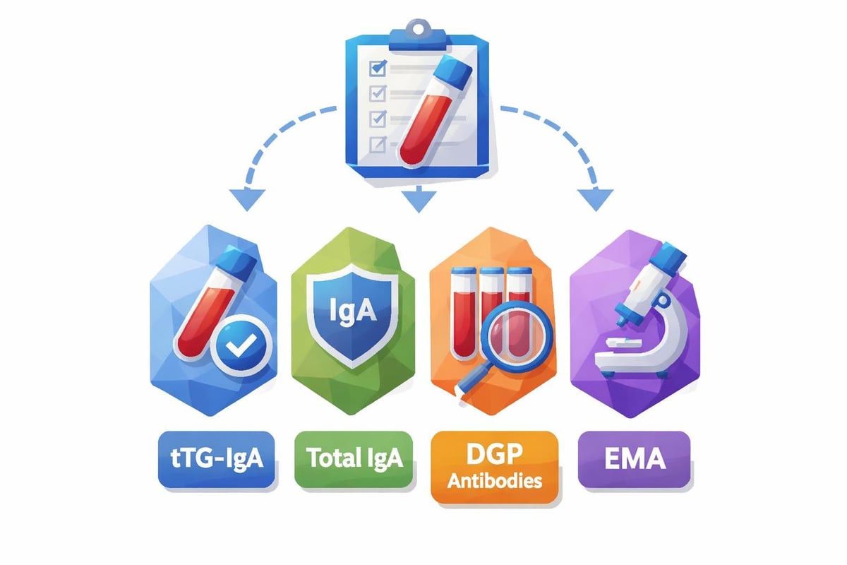 Celiac blood test panel