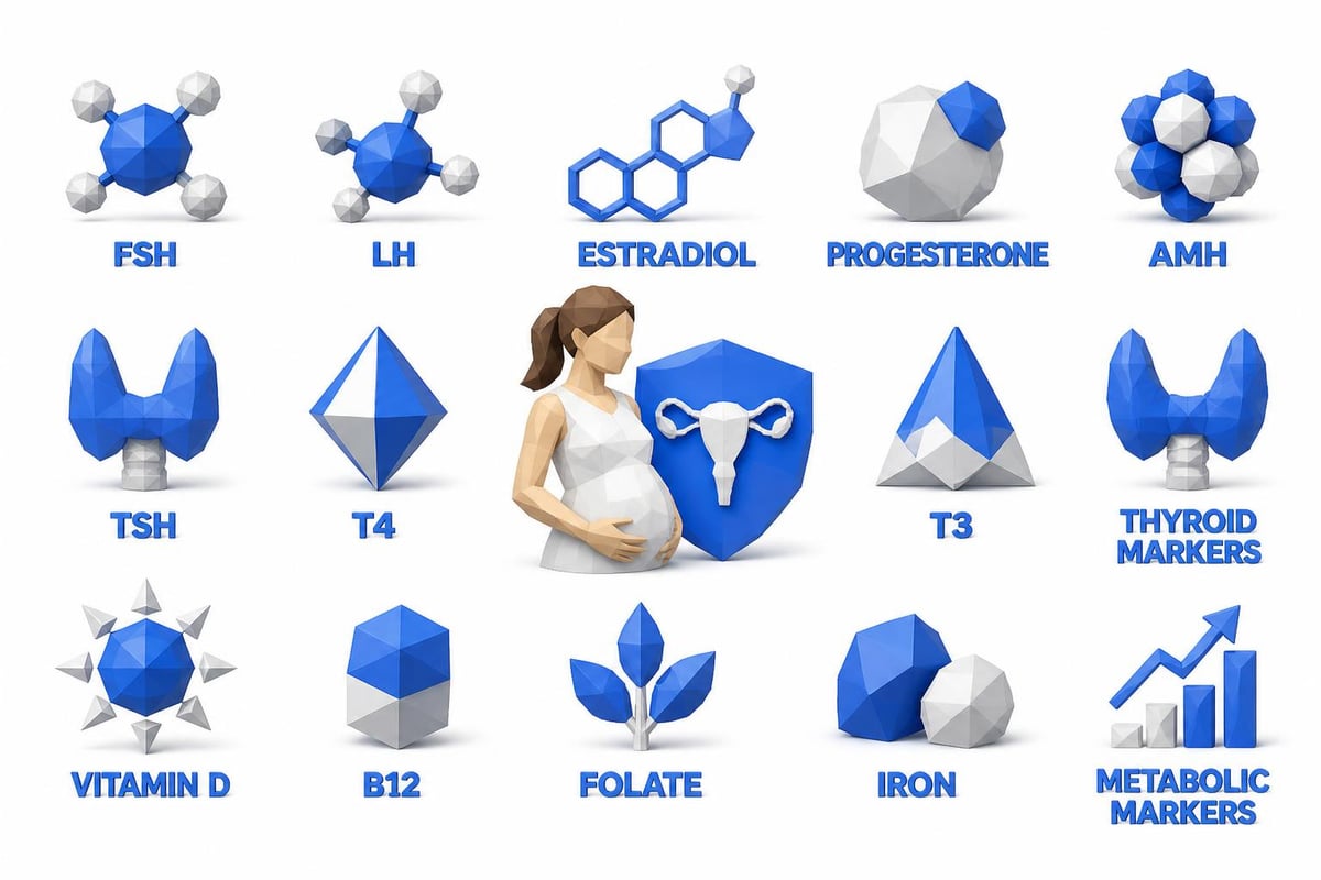 Female pre-conception hormone and metabolic testing