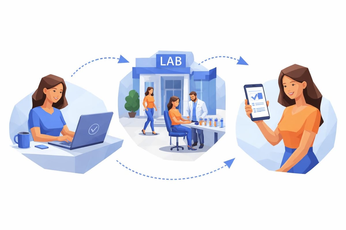 Self-pay hormone testing process