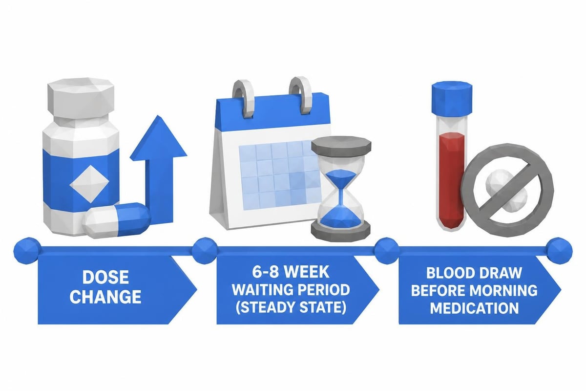 Thyroid testing schedule
