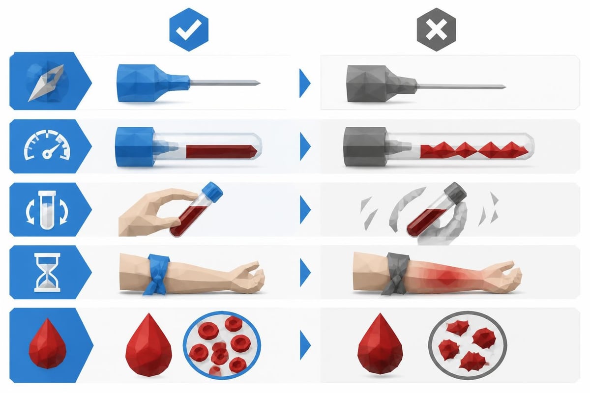 Hemolysis causes during blood collection