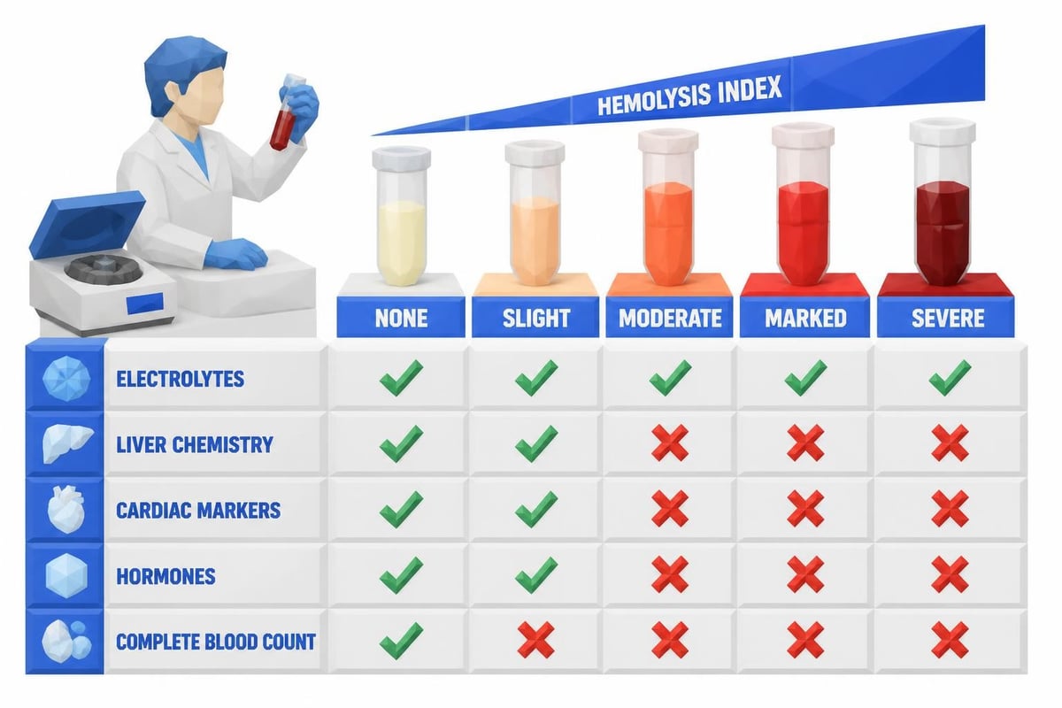 Laboratory hemolysis detection