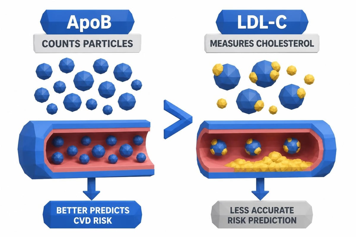 ApoB particle measurement versus LDL cholesterol