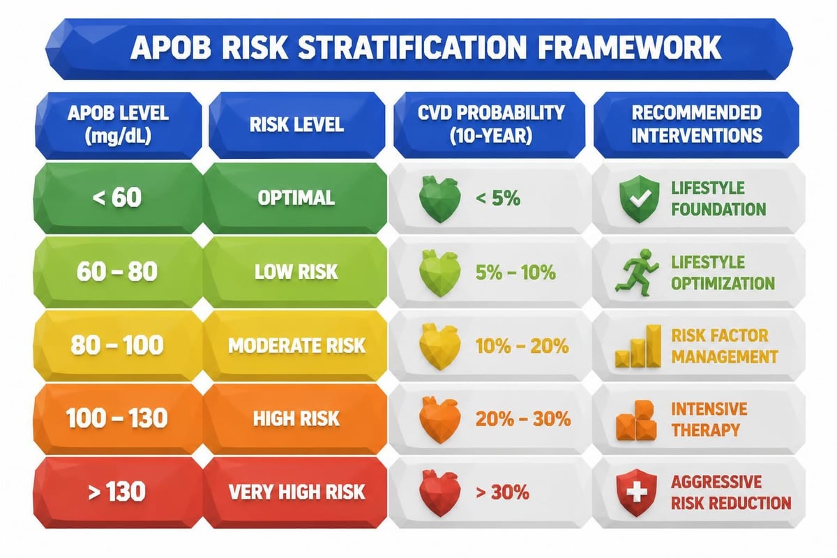 ApoB test risk stratification