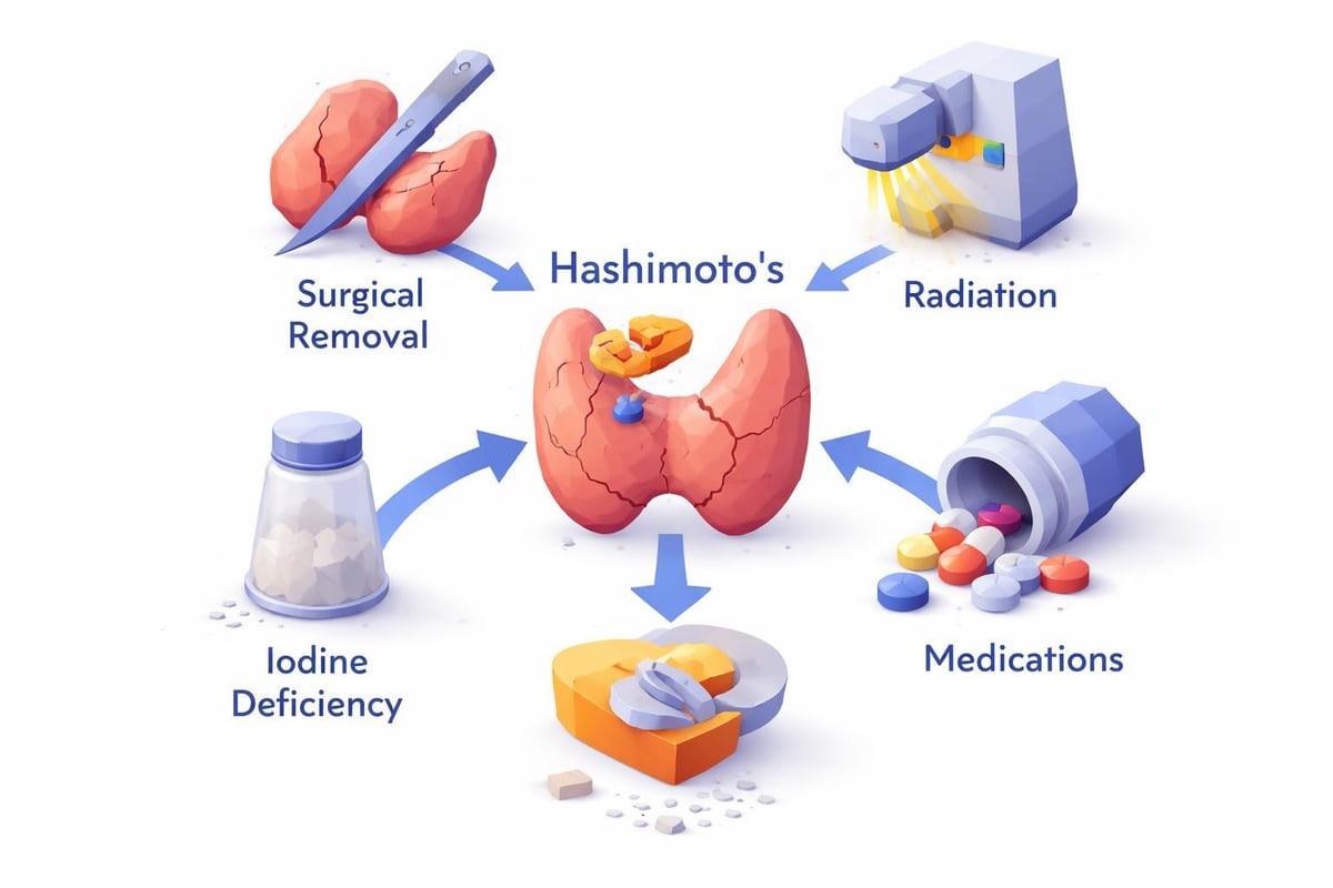 Hashimoto's vs hypothyroidism causes