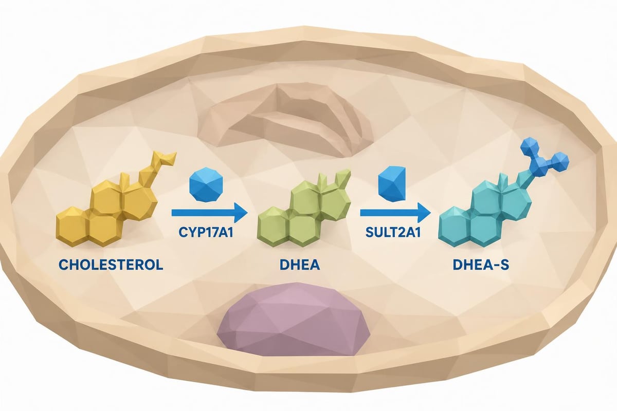 DHEA-S biochemical pathway