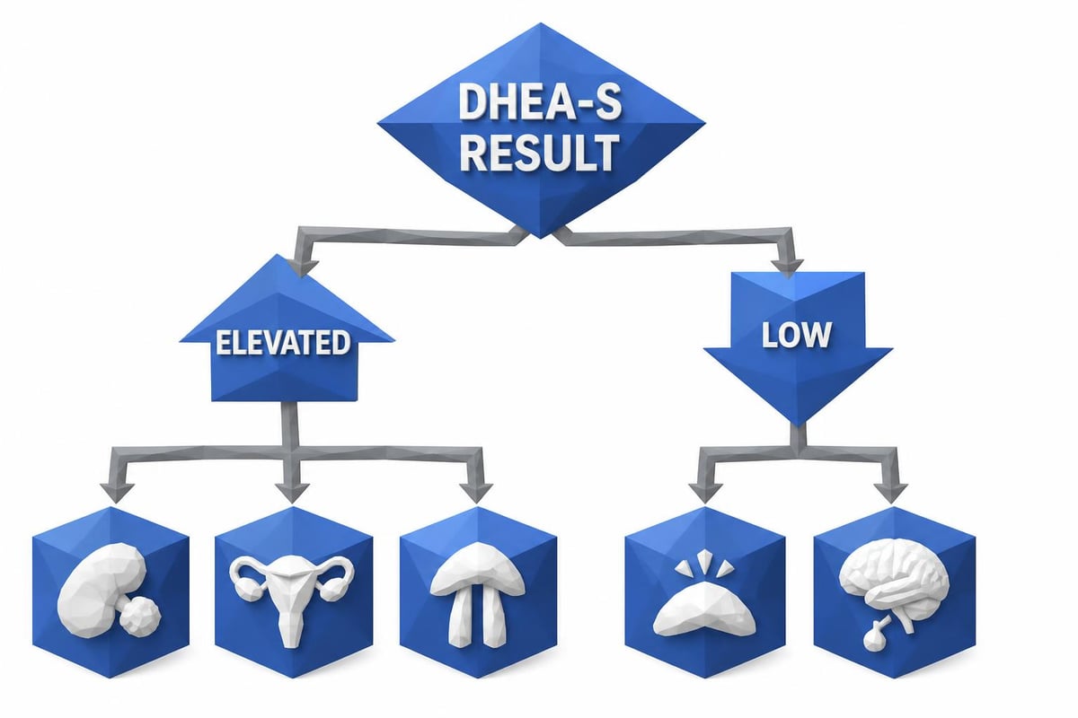 DHEA-S diagnostic flowchart