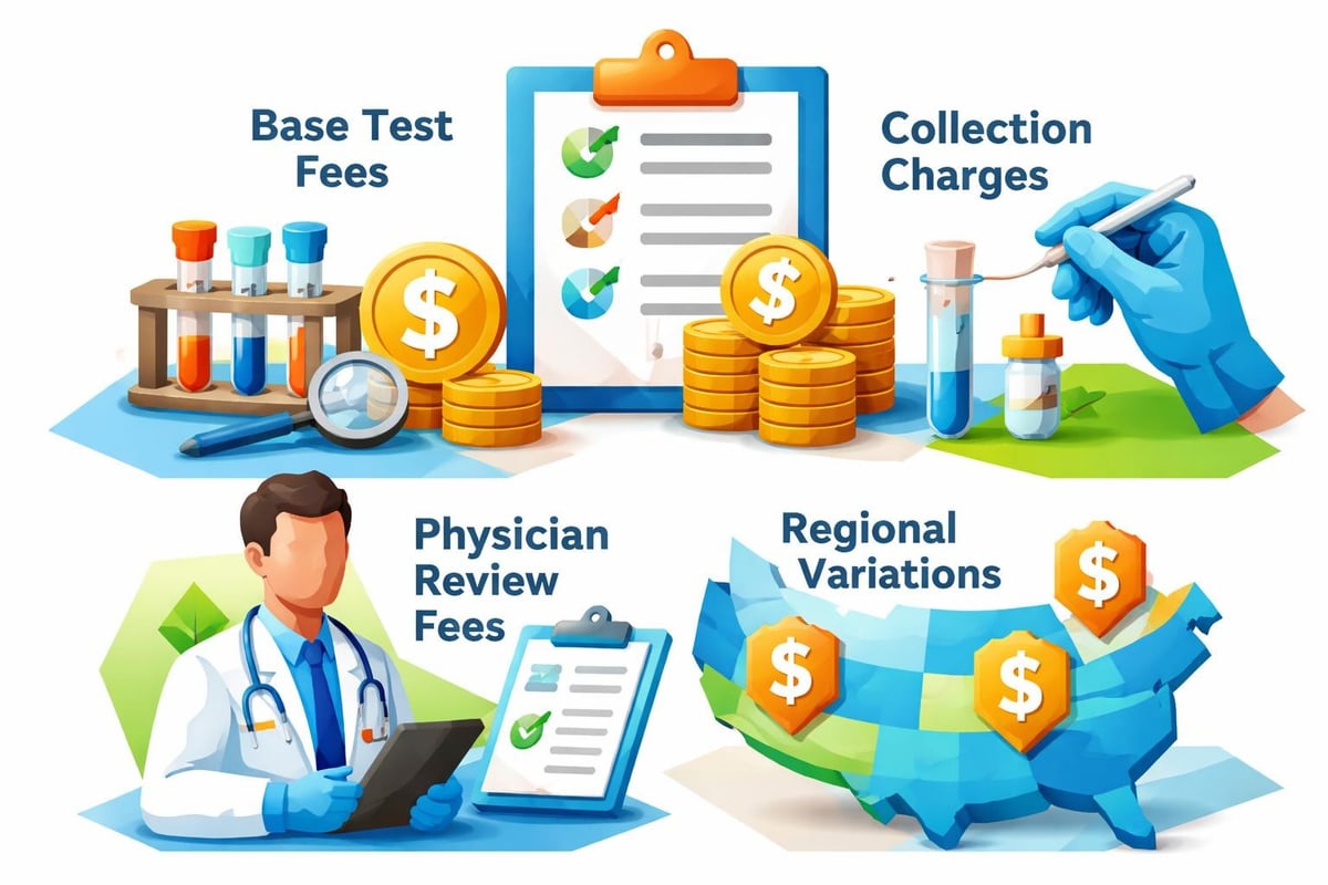 Quest self-pay pricing components
