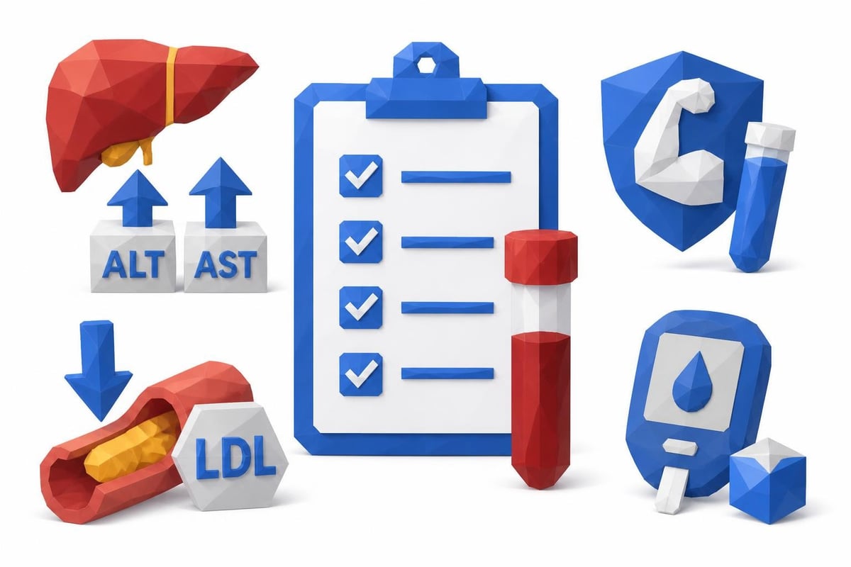 Statin monitoring blood tests