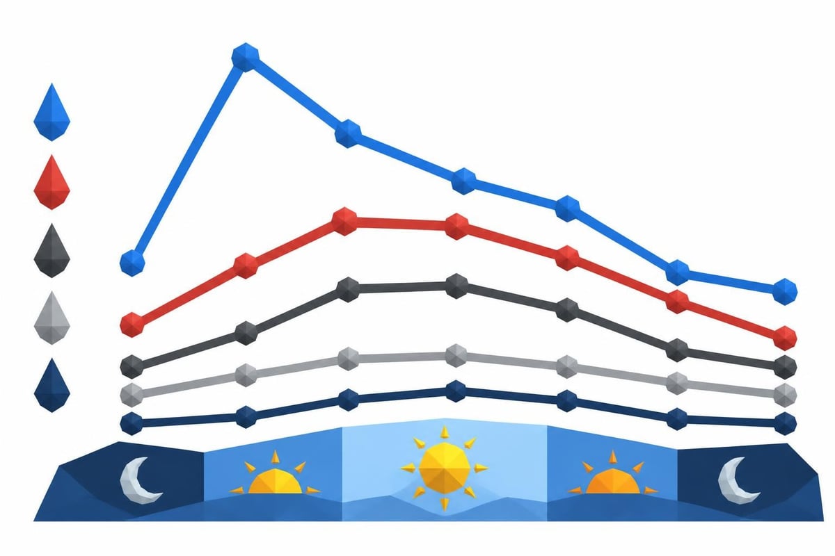 Circadian variation in hormone levels