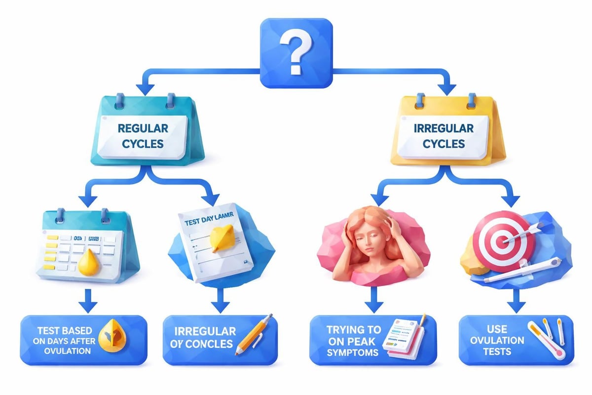 Hormone testing decision flowchart