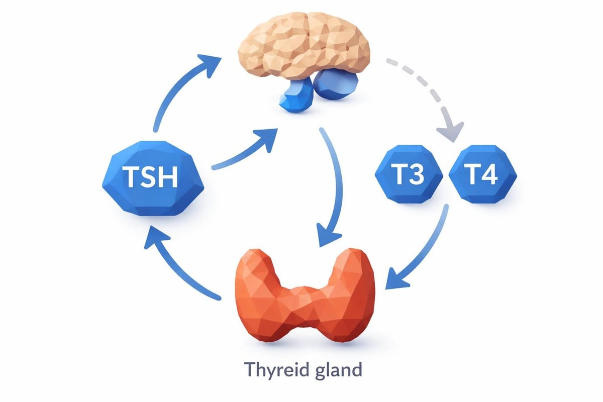 TSH feedback loop mechanism