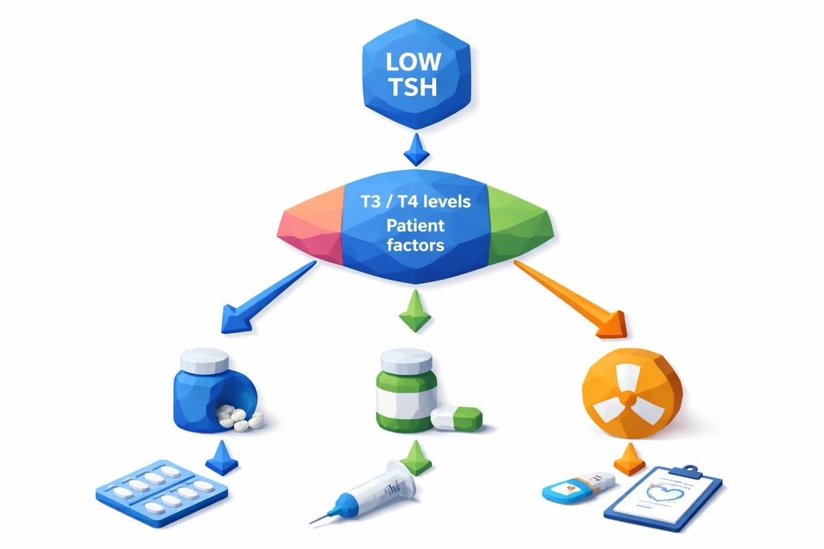 Treatment pathways for low TSH