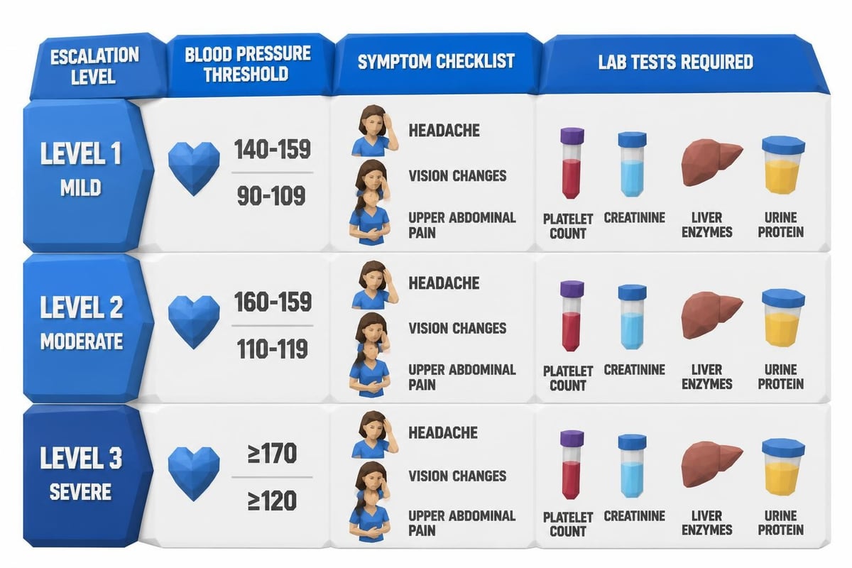 Postpartum preeclampsia warning signs