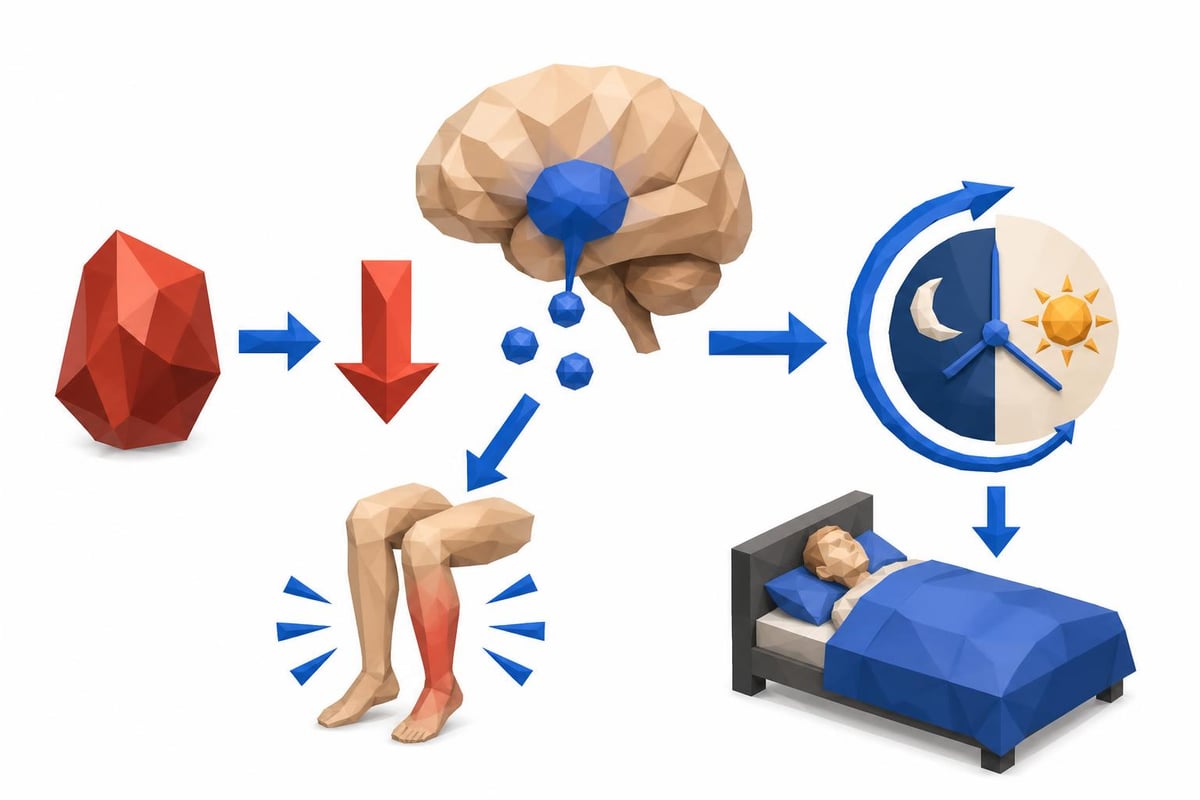 Iron deficiency impact on sleep
