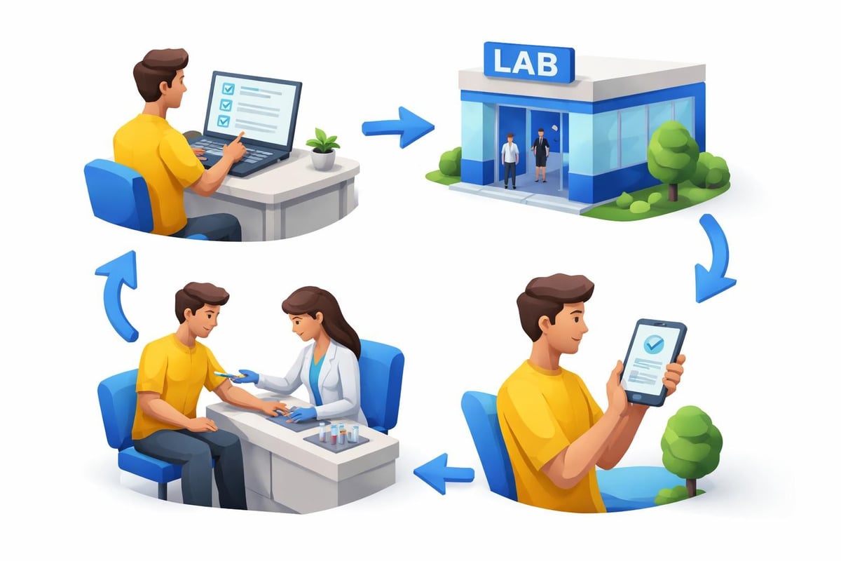 Direct access testing process flow