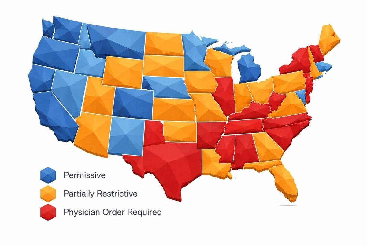 State regulations map