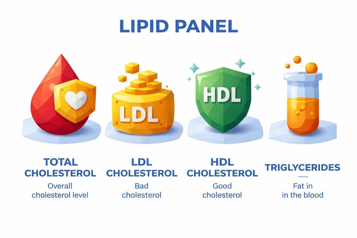 Components of a lipid panel test
