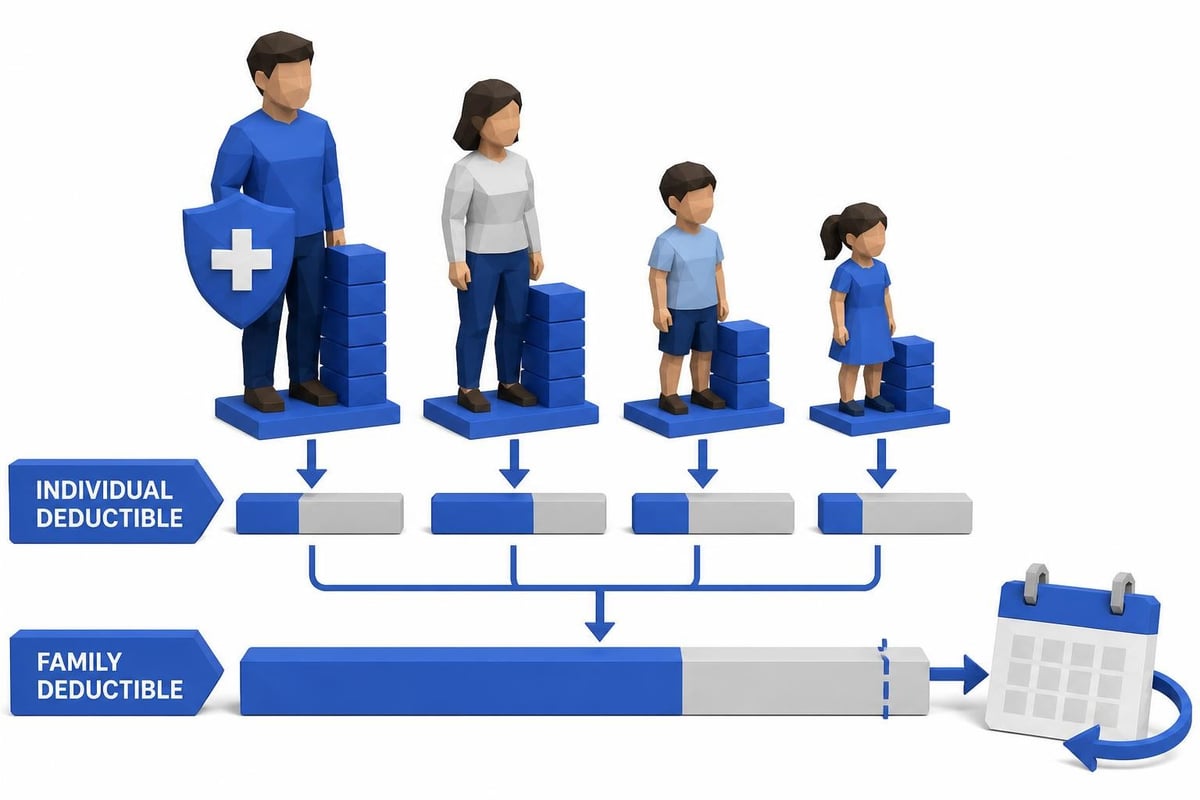 Family deductible accumulation