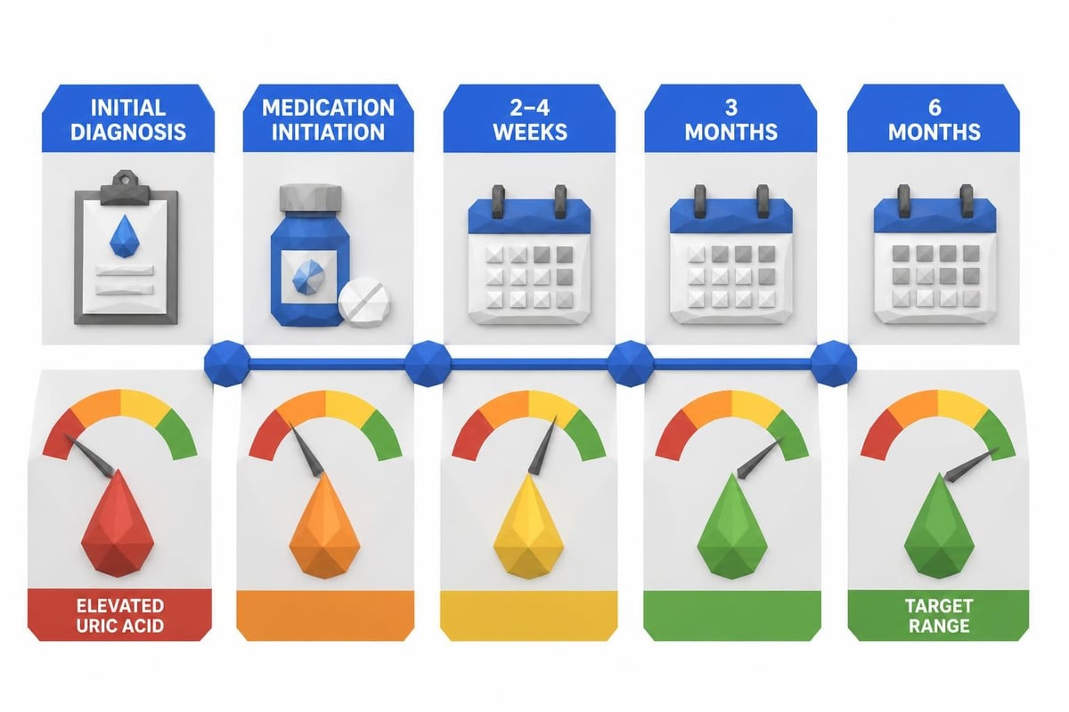 Gout monitoring timeline