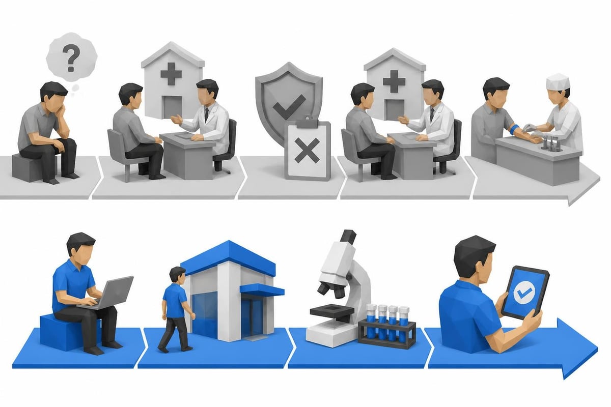 Modern lab testing access