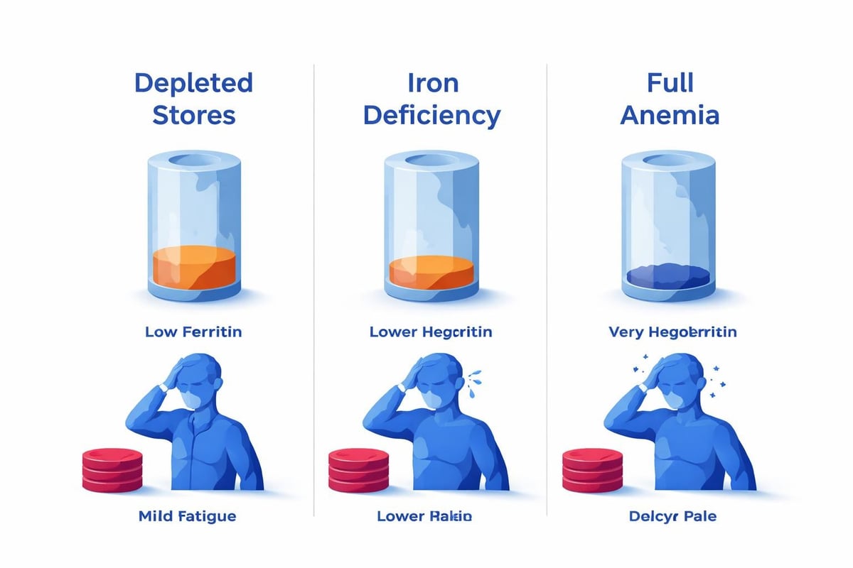 Iron deficiency progression