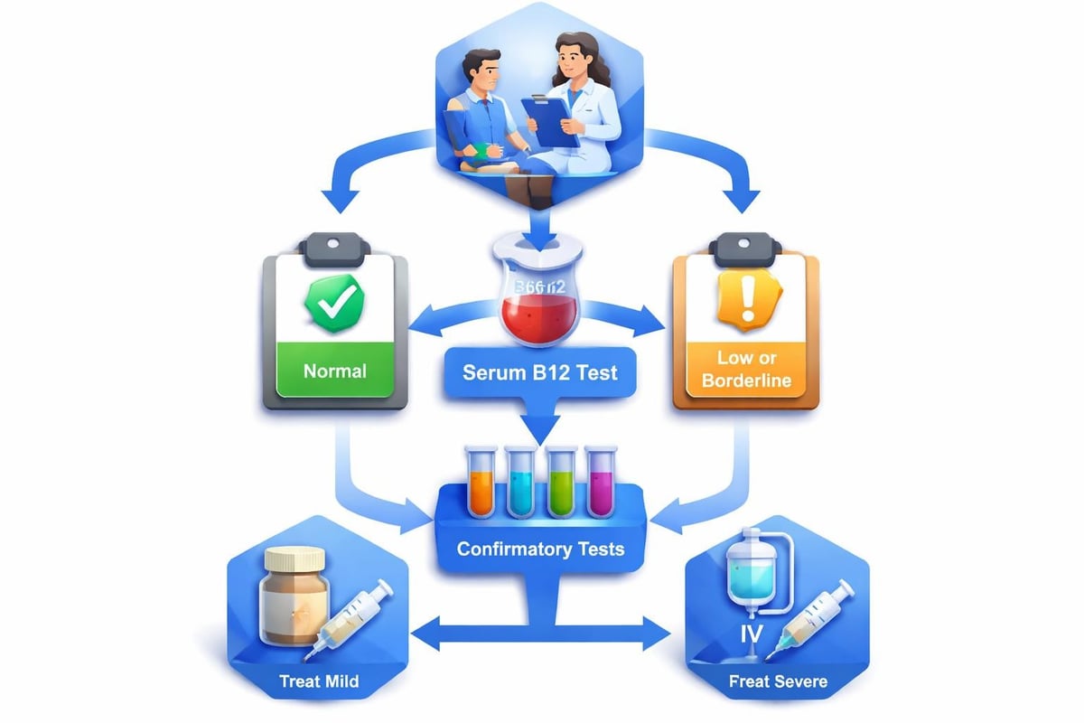 B12 testing decision tree