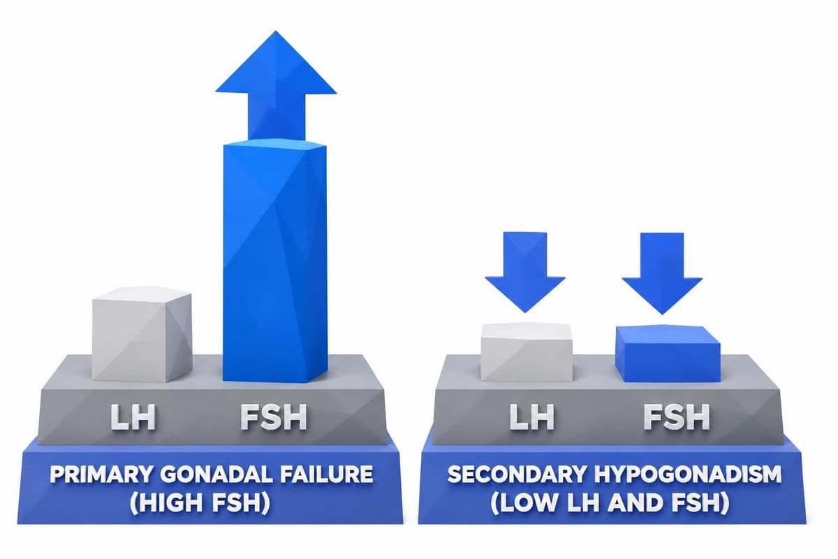 Primary versus secondary hormone dysfunction