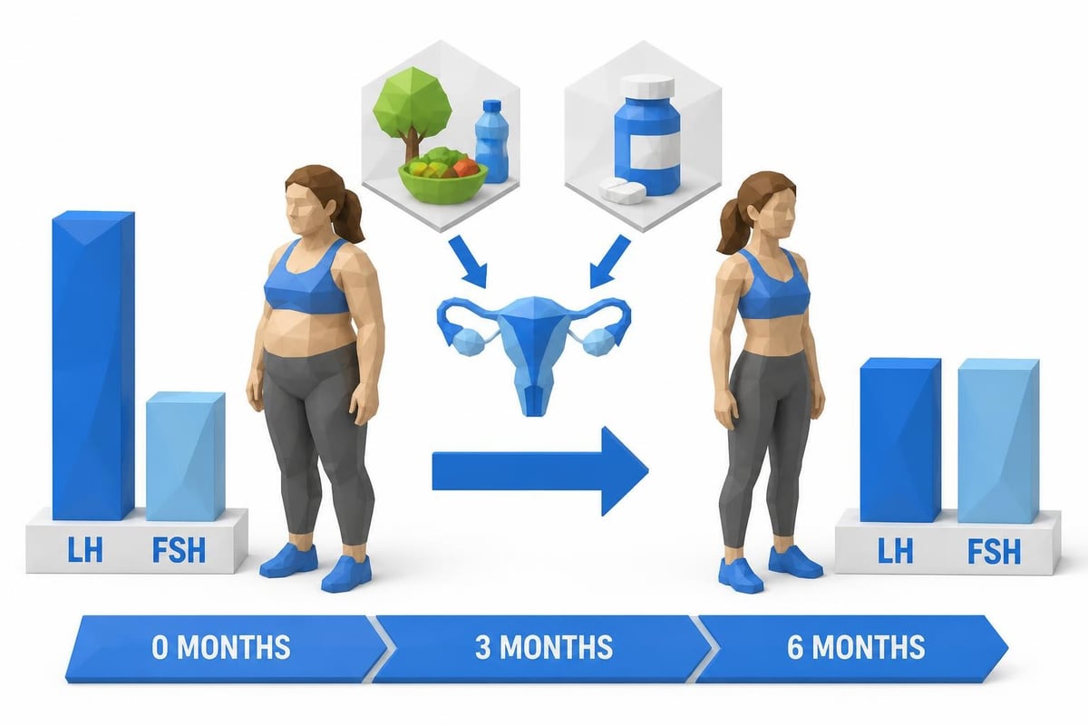 Treatment effects on hormone ratios