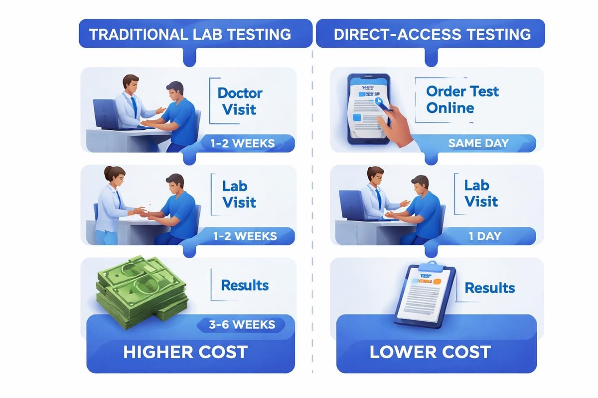 Lab test access comparison