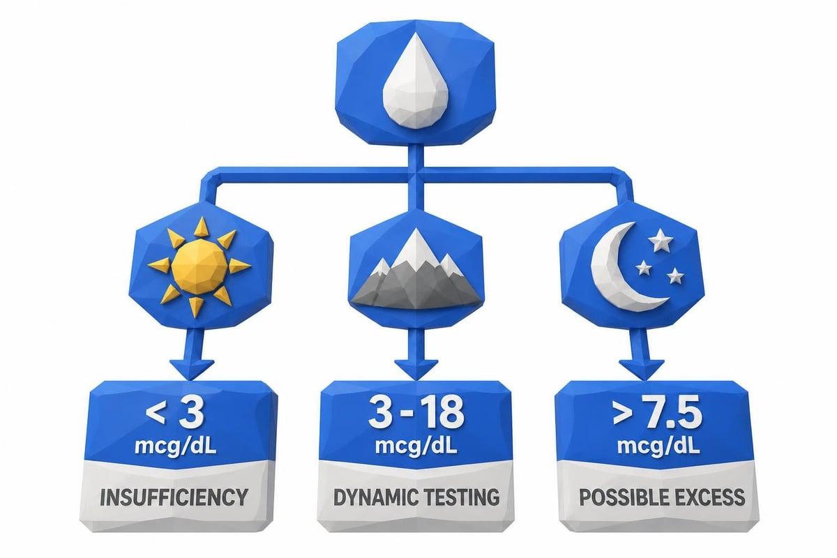 Cortisol result interpretation framework