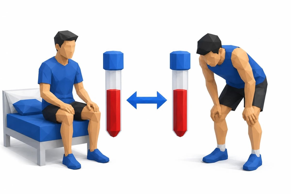 Athlete blood test timing