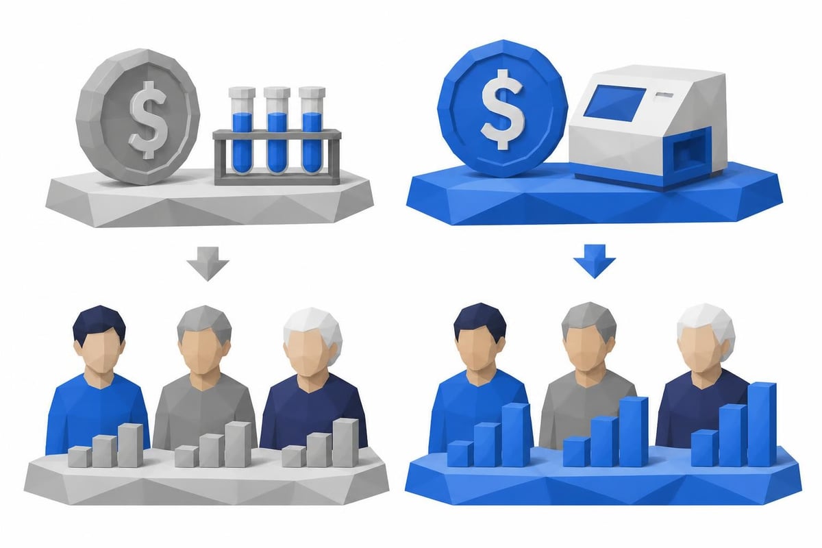 Cost versus clinical value analysis
