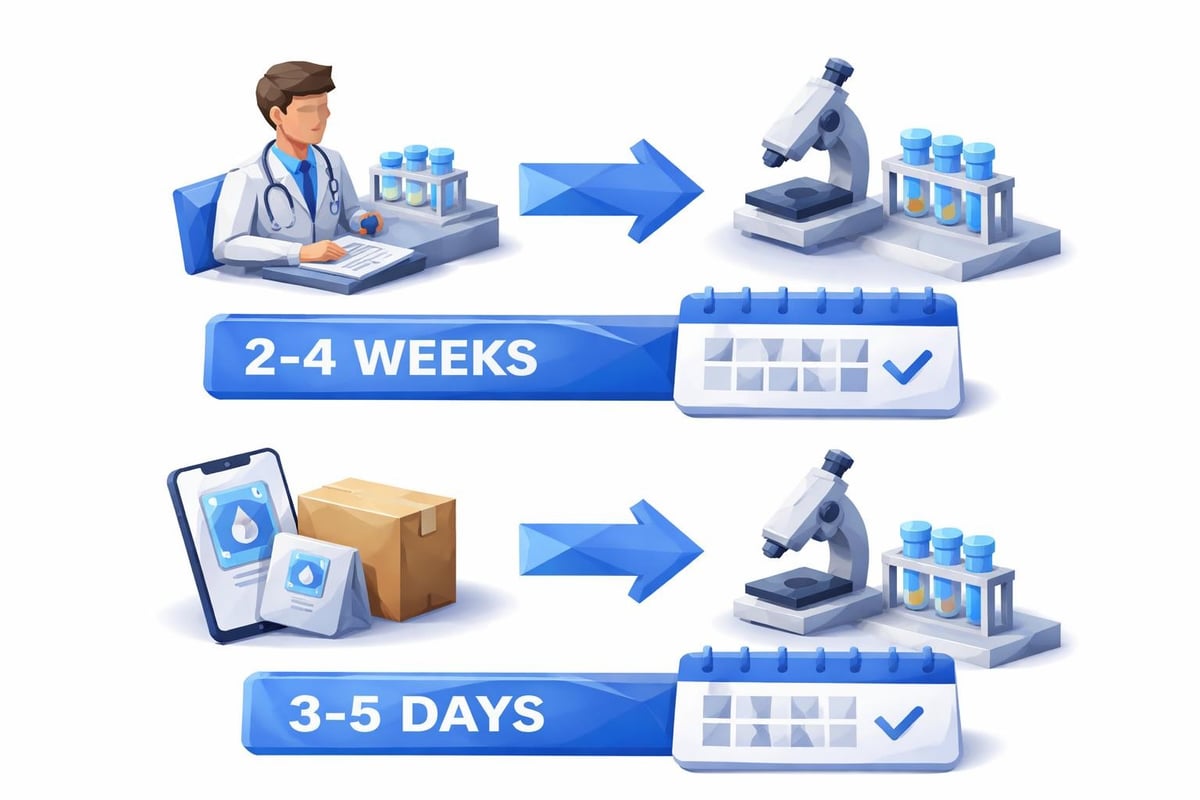 Online vs traditional testing timeline