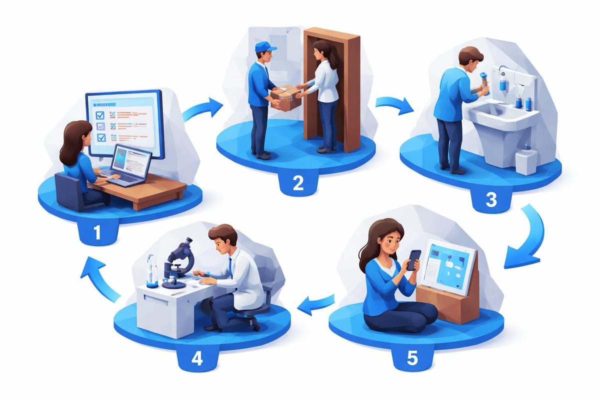 Direct-to-consumer lab testing workflow