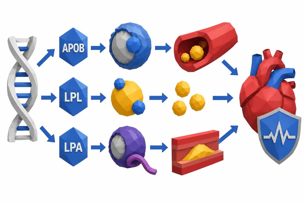 Genetic pathways affecting lipoprotein function