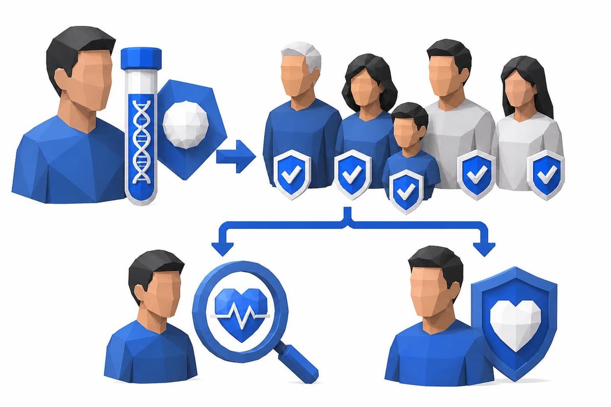 Family cascade screening process