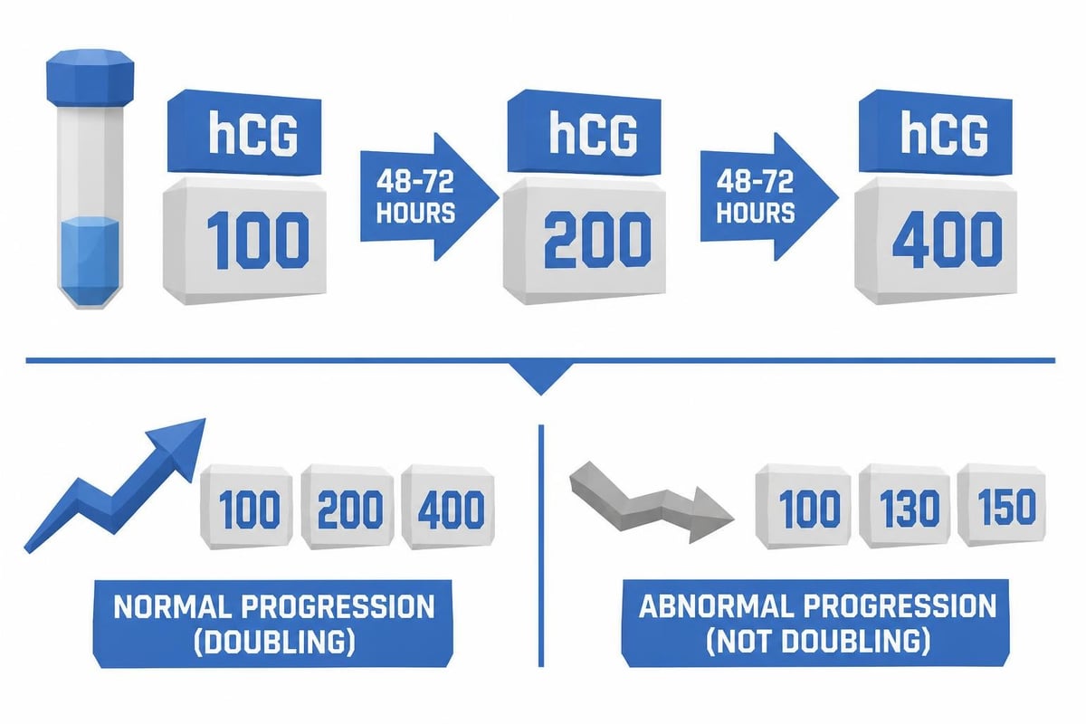 HCG doubling pattern
