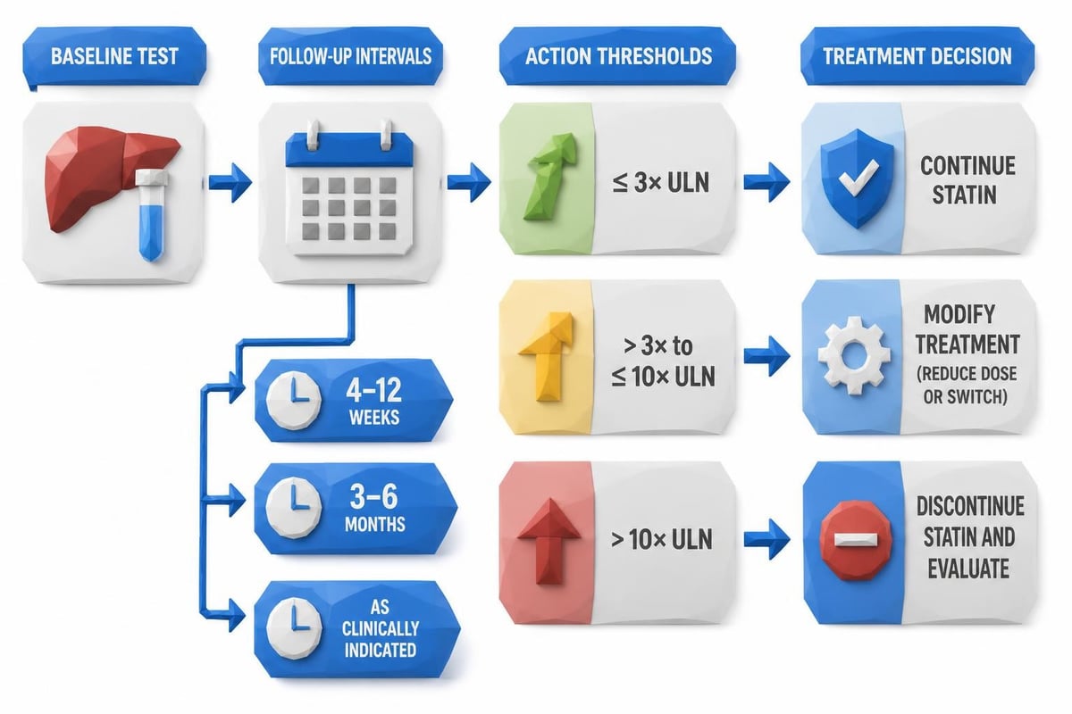 Statin monitoring decision tree