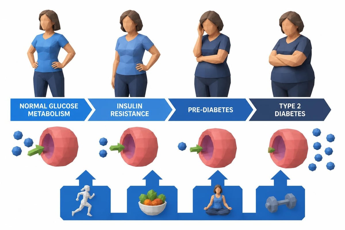 Diabetes progression timeline