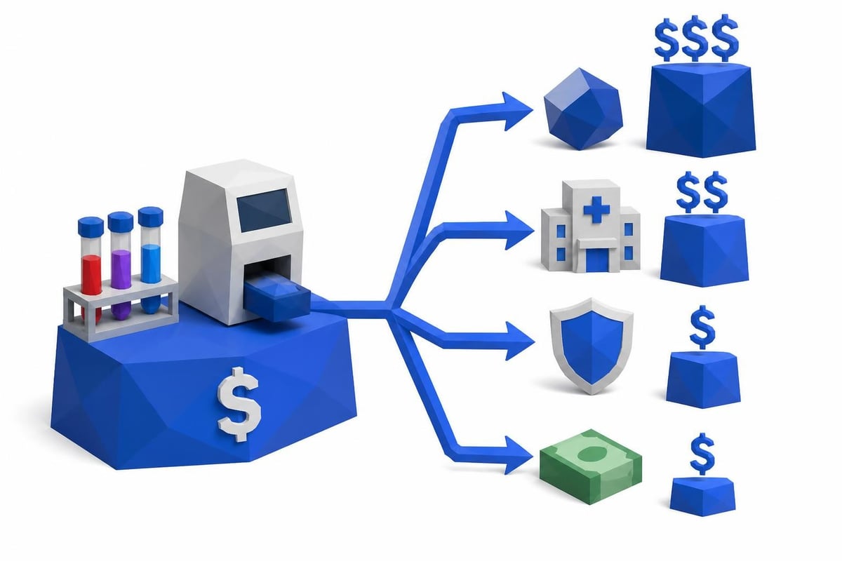 Test complexity versus price markup