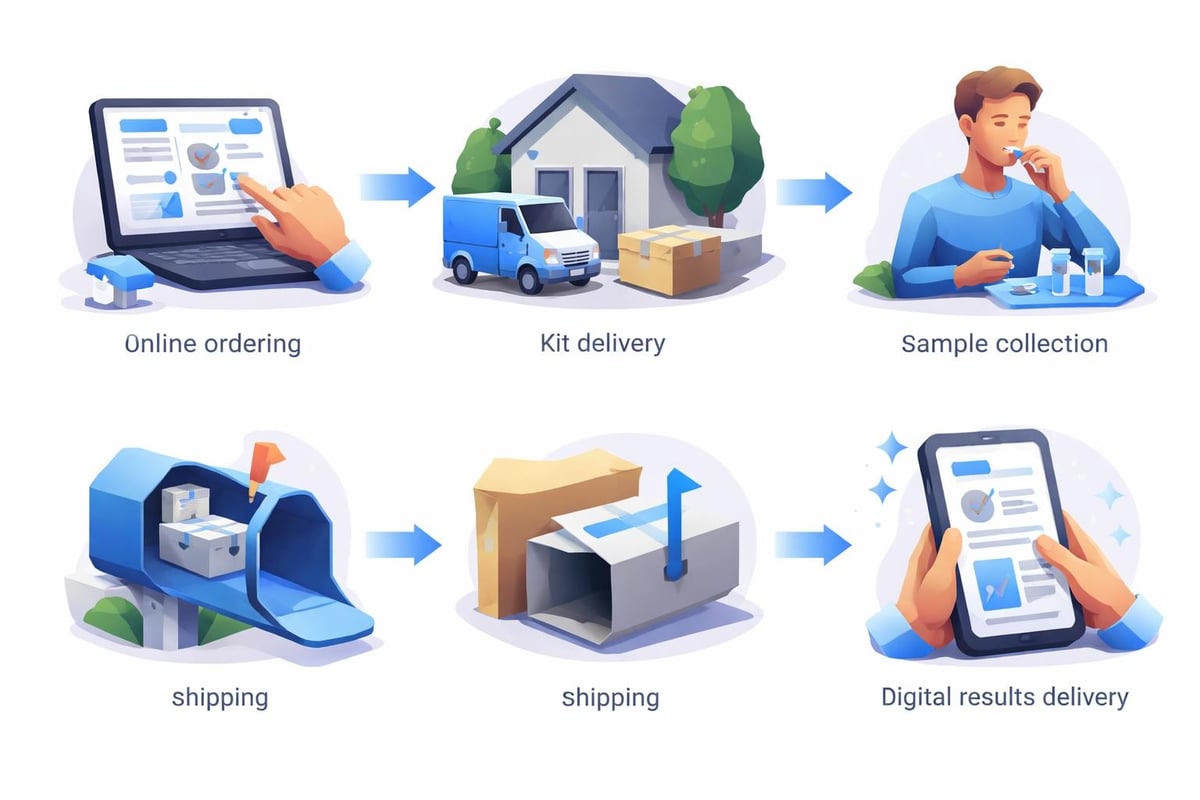 At-home lab test collection process