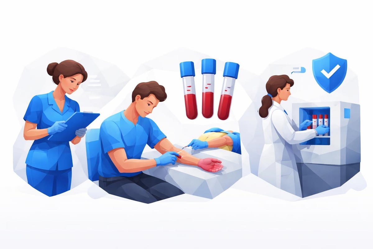 Professional blood draw procedure