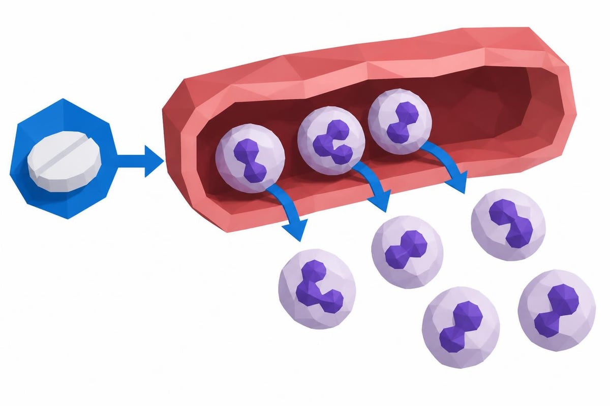 Neutrophil demargination process