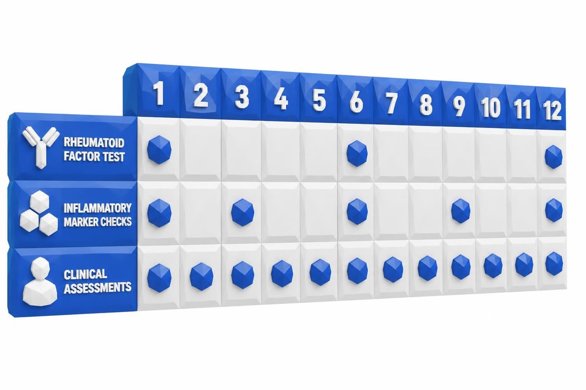 Treatment response monitoring timeline
