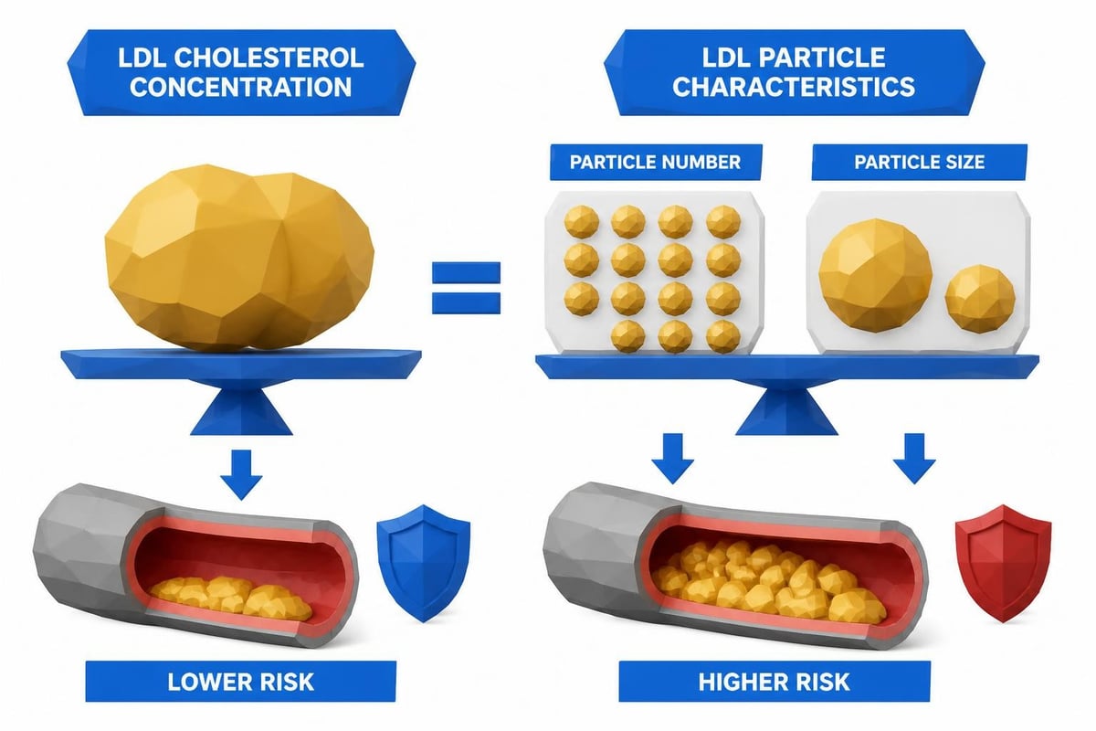 LDL particle characteristics