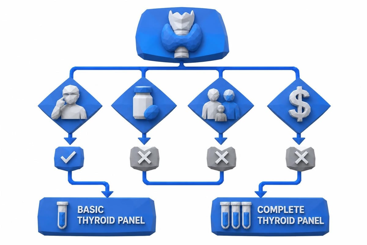Thyroid testing decision tree